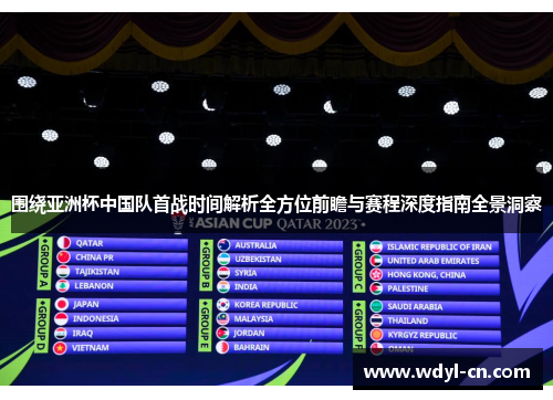 围绕亚洲杯中国队首战时间解析全方位前瞻与赛程深度指南全景洞察 围绕亚洲杯中国队首战时间解析全方位前瞻与赛程深度指南全景洞察